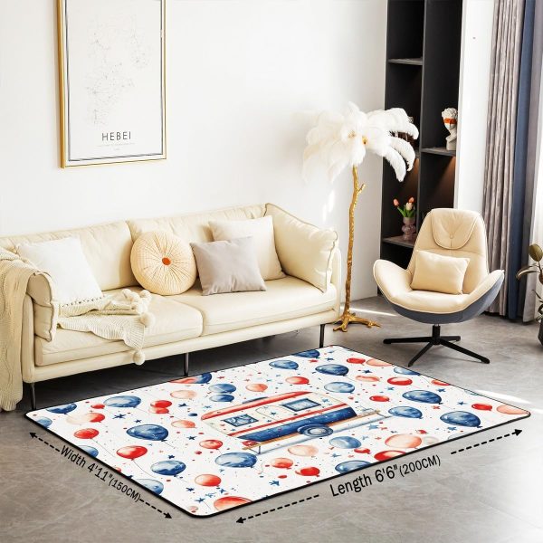 Rustic Camper Area Rug 3'x5',Camping Trailer Pine Natural Non Slip Rug for Kids Teen Boys Women Men,Country Brown Checkered Plaid Indoor Floor Mat for Dining Room Backyard Decor - Image 35