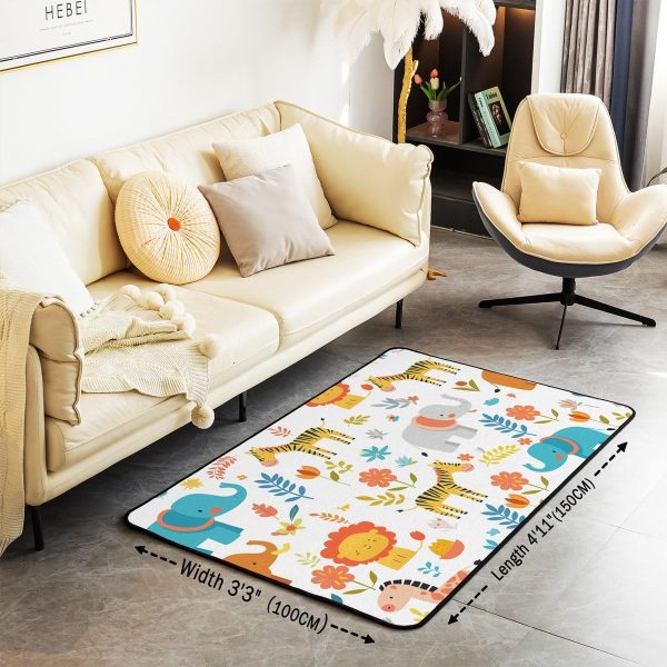 Rustic Camper Area Rug 3'x5',Camping Trailer Pine Natural Non Slip Rug for Kids Teen Boys Women Men,Country Brown Checkered Plaid Indoor Floor Mat for Dining Room Backyard Decor - Image 105