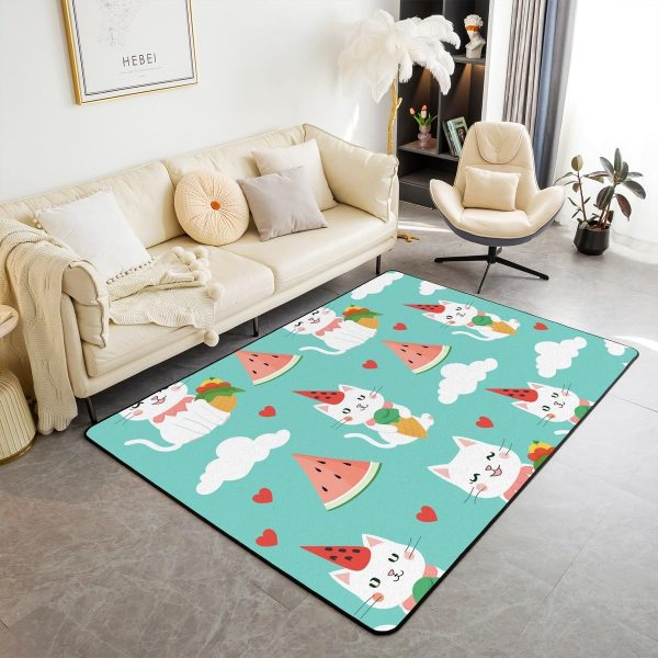 Rustic Camper Area Rug 3'x5',Camping Trailer Pine Natural Non Slip Rug for Kids Teen Boys Women Men,Country Brown Checkered Plaid Indoor Floor Mat for Dining Room Backyard Decor - Image 113