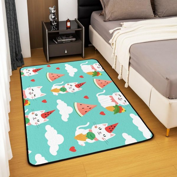 Rustic Camper Area Rug 3'x5',Camping Trailer Pine Natural Non Slip Rug for Kids Teen Boys Women Men,Country Brown Checkered Plaid Indoor Floor Mat for Dining Room Backyard Decor - Image 116