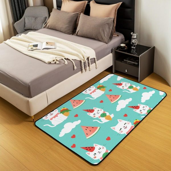 Rustic Camper Area Rug 3'x5',Camping Trailer Pine Natural Non Slip Rug for Kids Teen Boys Women Men,Country Brown Checkered Plaid Indoor Floor Mat for Dining Room Backyard Decor - Image 117