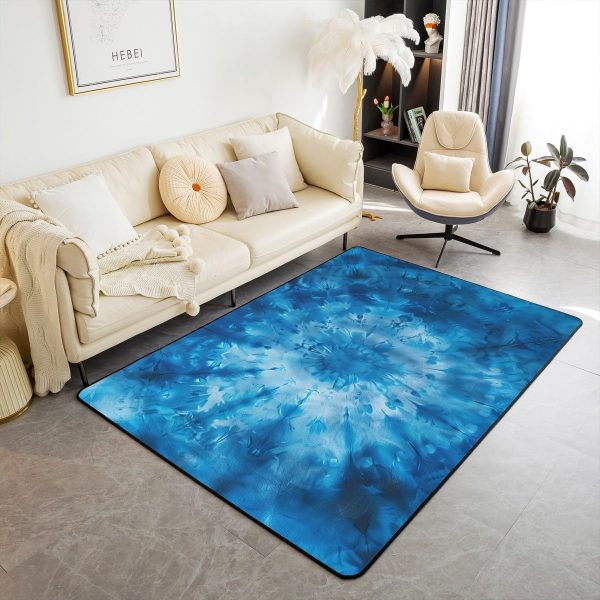 Howling Wolf Living Room Rugs 5x7 Thunder Lightning Area Rug for Kids Teen Wild Wolf Silhouette Carpet Runner Non Slip Mysterious Night Wolf Decorative Accent Rug Bedroom Decor - Image 8