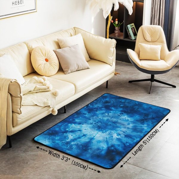 Howling Wolf Living Room Rugs 5x7 Thunder Lightning Area Rug for Kids Teen Wild Wolf Silhouette Carpet Runner Non Slip Mysterious Night Wolf Decorative Accent Rug Bedroom Decor - Image 9