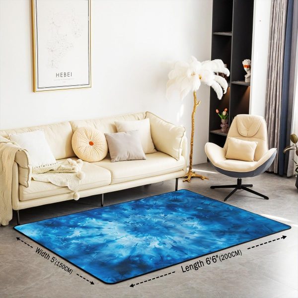 Howling Wolf Living Room Rugs 5x7 Thunder Lightning Area Rug for Kids Teen Wild Wolf Silhouette Carpet Runner Non Slip Mysterious Night Wolf Decorative Accent Rug Bedroom Decor - Image 10