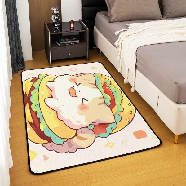 Howling Wolf Living Room Rugs 5x7 Thunder Lightning Area Rug for Kids Teen Wild Wolf Silhouette Carpet Runner Non Slip Mysterious Night Wolf Decorative Accent Rug Bedroom Decor - Image 27