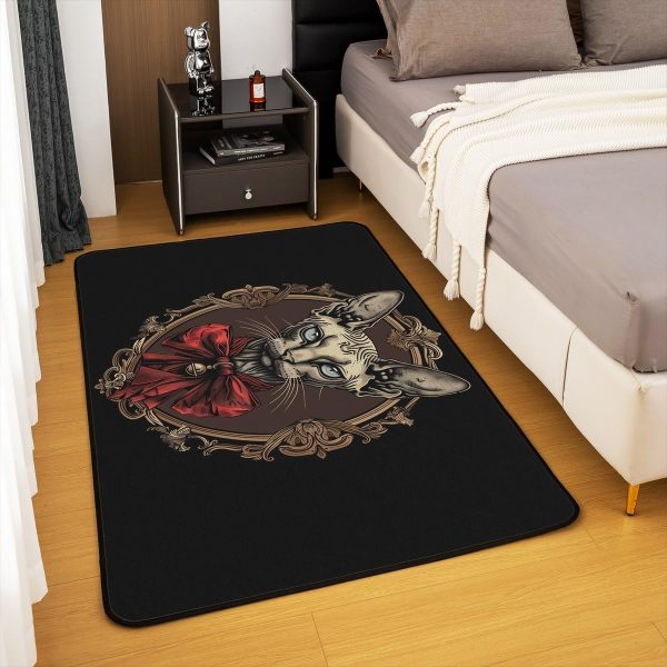 Howling Wolf Living Room Rugs 5x7 Thunder Lightning Area Rug for Kids Teen Wild Wolf Silhouette Carpet Runner Non Slip Mysterious Night Wolf Decorative Accent Rug Bedroom Decor - Image 31