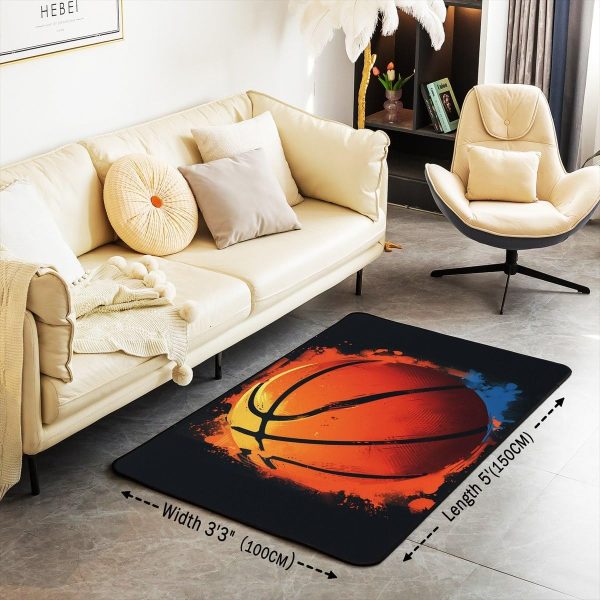 Howling Wolf Living Room Rugs 5x7 Thunder Lightning Area Rug for Kids Teen Wild Wolf Silhouette Carpet Runner Non Slip Mysterious Night Wolf Decorative Accent Rug Bedroom Decor - Image 34