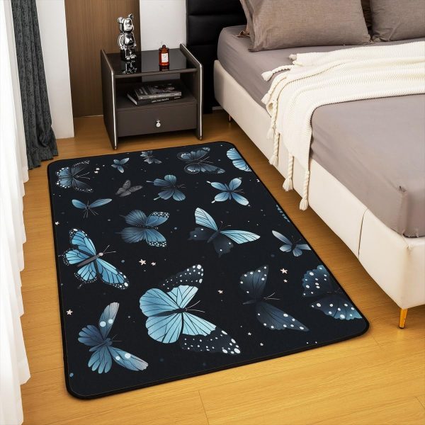 Howling Wolf Living Room Rugs 5x7 Thunder Lightning Area Rug for Kids Teen Wild Wolf Silhouette Carpet Runner Non Slip Mysterious Night Wolf Decorative Accent Rug Bedroom Decor - Image 39