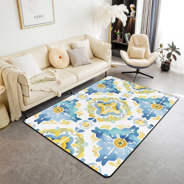 Howling Wolf Living Room Rugs 5x7 Thunder Lightning Area Rug for Kids Teen Wild Wolf Silhouette Carpet Runner Non Slip Mysterious Night Wolf Decorative Accent Rug Bedroom Decor - Image 64