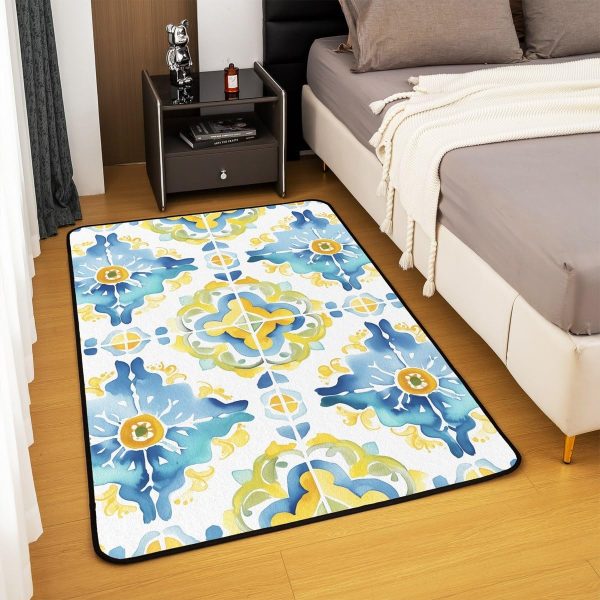 Howling Wolf Living Room Rugs 5x7 Thunder Lightning Area Rug for Kids Teen Wild Wolf Silhouette Carpet Runner Non Slip Mysterious Night Wolf Decorative Accent Rug Bedroom Decor - Image 67