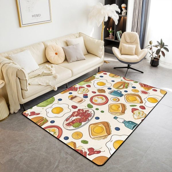 Howling Wolf Living Room Rugs 5x7 Thunder Lightning Area Rug for Kids Teen Wild Wolf Silhouette Carpet Runner Non Slip Mysterious Night Wolf Decorative Accent Rug Bedroom Decor - Image 80