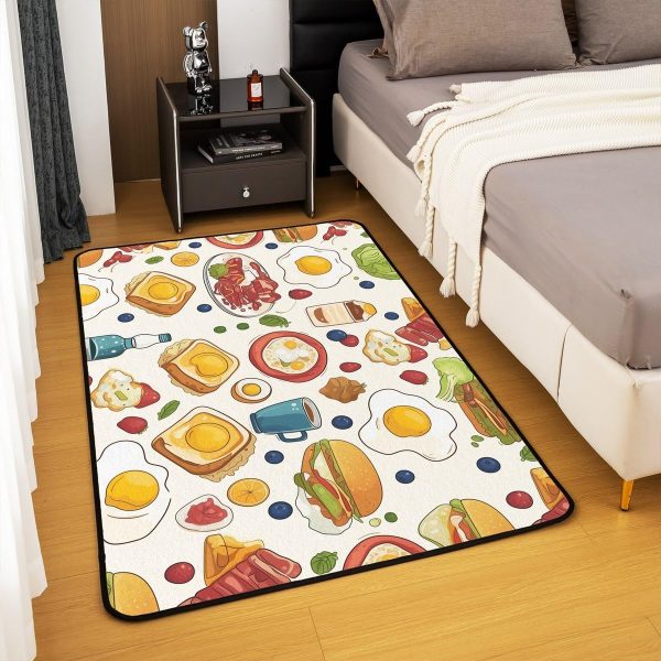 Howling Wolf Living Room Rugs 5x7 Thunder Lightning Area Rug for Kids Teen Wild Wolf Silhouette Carpet Runner Non Slip Mysterious Night Wolf Decorative Accent Rug Bedroom Decor - Image 83