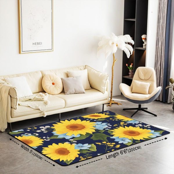 Howling Wolf Living Room Rugs 5x7 Thunder Lightning Area Rug for Kids Teen Wild Wolf Silhouette Carpet Runner Non Slip Mysterious Night Wolf Decorative Accent Rug Bedroom Decor - Image 85