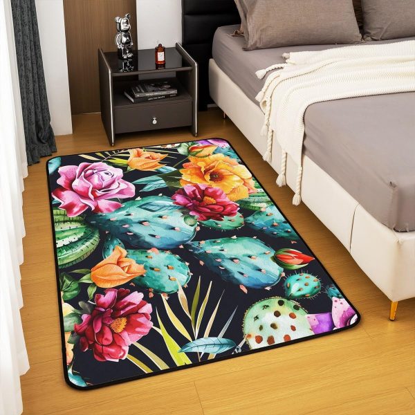 Howling Wolf Living Room Rugs 5x7 Thunder Lightning Area Rug for Kids Teen Wild Wolf Silhouette Carpet Runner Non Slip Mysterious Night Wolf Decorative Accent Rug Bedroom Decor - Image 103