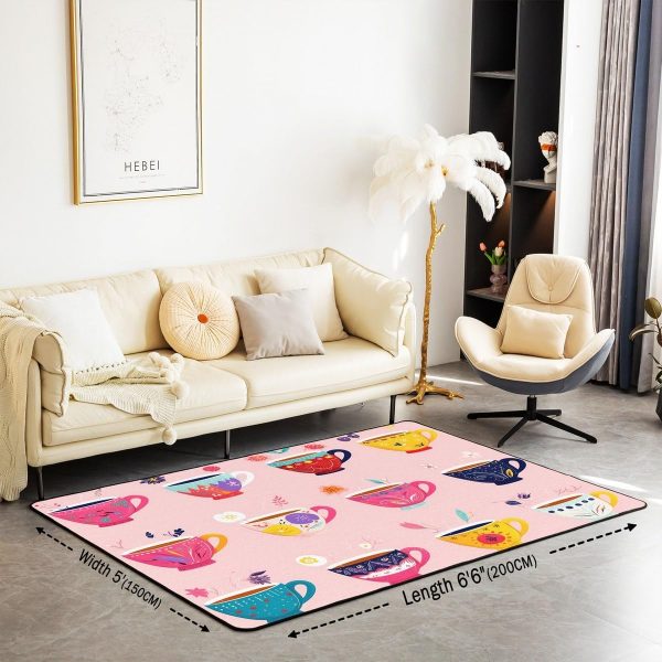 Howling Wolf Living Room Rugs 5x7 Thunder Lightning Area Rug for Kids Teen Wild Wolf Silhouette Carpet Runner Non Slip Mysterious Night Wolf Decorative Accent Rug Bedroom Decor - Image 109