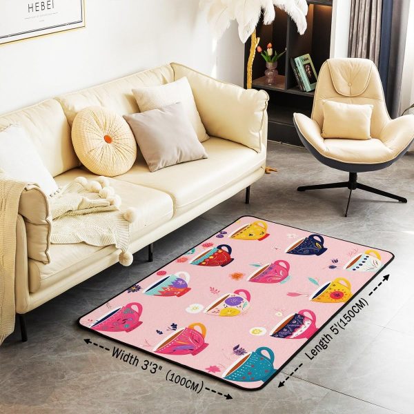 Howling Wolf Living Room Rugs 5x7 Thunder Lightning Area Rug for Kids Teen Wild Wolf Silhouette Carpet Runner Non Slip Mysterious Night Wolf Decorative Accent Rug Bedroom Decor - Image 110